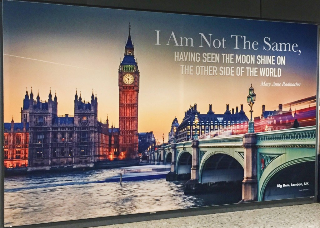 A sign quoting Mary Anne Radmacher: