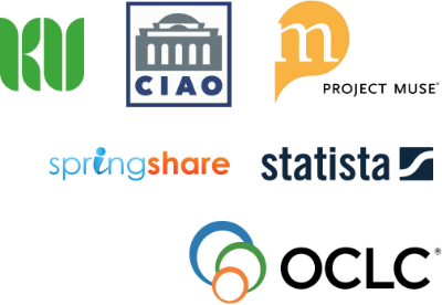 Vendor logos: Knowledge Unlatched, CIAO, Project Muse, Springshare, Statista, OCLC