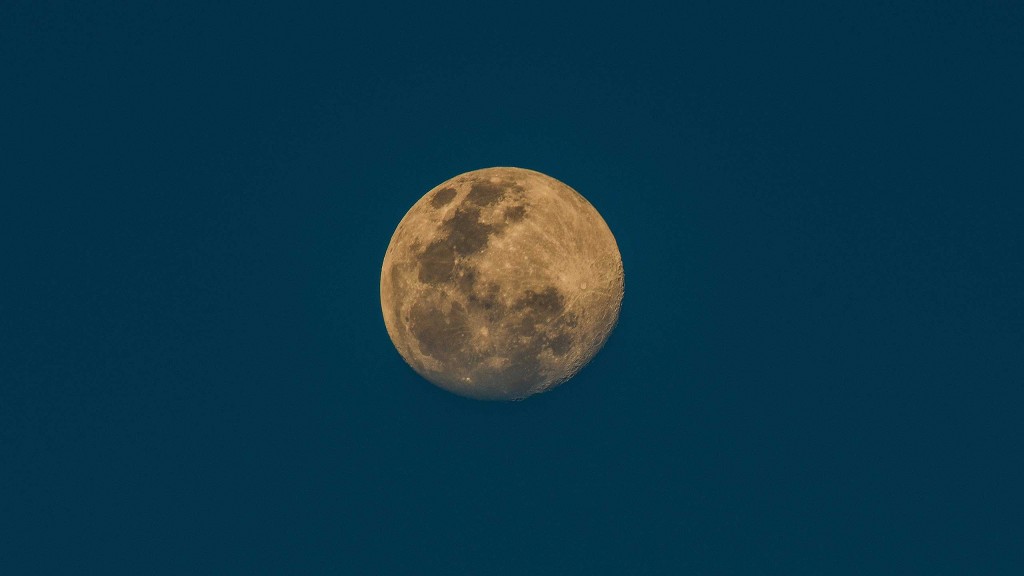 A large, yellow moon.